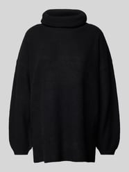 Oversized Strickpullover mit weitem Rollkragen Modell 'ZIA' von Vero Moda Schwarz - 10