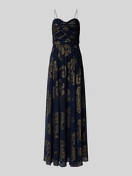 Abendkleid mit Herz-Ausschnitt Modell 'JACINDRA' von Lauren Ralph Lauren Blau - 36