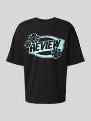 T-Shirt mit Label-Print von REVIEW Schwarz - 38