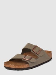 Sandalen mit Dornschließen Modell 'ARIZONA' von Birkenstock Grau / Schwarz - 3