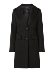 Mantel mit Woll-Anteil  von s.Oliver BLACK LABEL Schwarz - 35
