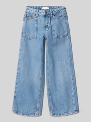 Wide Leg Jeans mit aufgesetzten Taschen Modell 'pockets' von Mango - 24