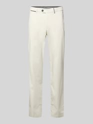 Chinosy o kroju regular fit z wpuszczanymi kieszeniami model 'Peaker' od Hiltl - 25