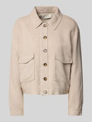 Leinenjacke mit aufgesetzten Pattentaschen Modell 'Jovene Ginia' von MSCH Copenhagen Beige - 13