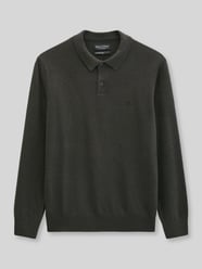 Sweter o kroju regular fit z mieszanki bawełny i żywej wełny od Marc O'Polo - 3