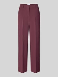 Broek met persplooien van comma Bordeaux - 37