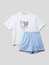 Pyjama met motiefprint van Schiesser Wit - 8