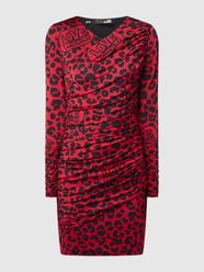 Kleid mit Leopardenmuster von Love Moschino Rot - 7