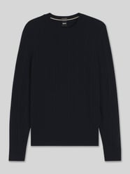 Regular fit gebreide pullover van een mix van scheerwol en kasjmier, model 'HETICO van BOSS - 30