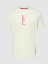 T-Shirt mit Label-Print Modell 'Dalbula' von HUGO Weiß - 44