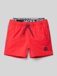 Badehose mit elastischem Logo-Bund Modell 'MAUI' von Jack & Jones - 6