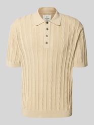 Poloshirt in gebreide look, model 'MASON' van Jack & Jones Premium - 11
