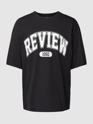 T-Shirt mit Label-Print von REVIEW Schwarz - 38