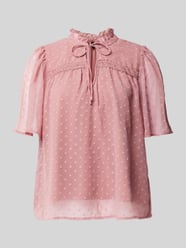 Regular Fit Bluse mit Spitzendetail Modell 'LEAH' von Vero Moda Pink - 5