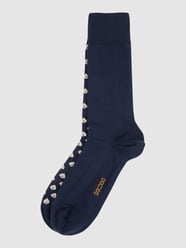 Socken mit Allover-Muster von HOM Blau - 44