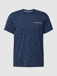 T-Shirt in melierter Optik von Tommy Jeans Blau - 24