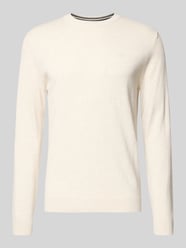 Regular fit gebreide pullover van zuiver katoen van Tom Tailor Beige - 23