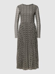 Maxikleid mit Allover-Muster von Christian Berg Woman Selection Schwarz - 21