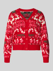 Cardigan mit weihnachtlichem Motiv-Strick von VERO MODA - 40