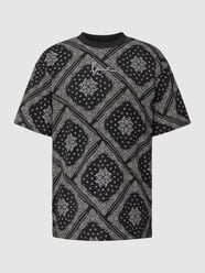 T-Shirt mit Allover-Muster von KARL KANI Schwarz - 39