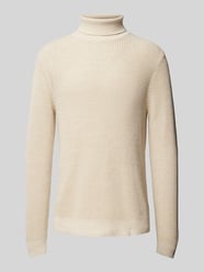 Rollkragenpullover mit Label-Detail Modell 'VIGGO' von Jack & Jones Premium Beige - 19