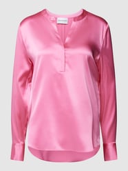 Seidenbluse mit V-Ausschnitt Modell 'Schlupf' von Herzensangelegenheit Pink - 28