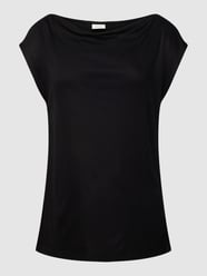 Top mit Wasserfallausschnitt von s.Oliver BLACK LABEL Schwarz - 38