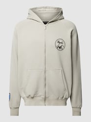 Sweatjack met labelprints van Pegador Grijs - 15