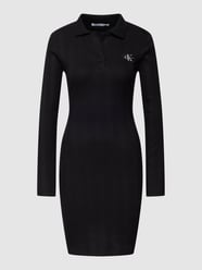 Polojurk met structuurmotief van Calvin Klein Jeans Grijs / zwart - 28
