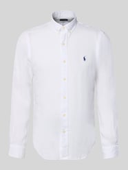 Koszula casualowa o kroju slim fit z czystego lnu od Polo Ralph Lauren - 11