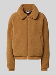 Regular Fit Jacke aus Teddyfell von Karo Kauer - 36
