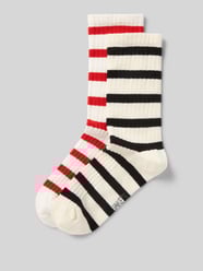 Socken aus Baumwoll-Mix mit Logo-Stitching im 2er-Pack von Jake*s Casual - 32