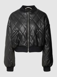 Bomberjacke in Leder-Optik von REVIEW Schwarz - 34