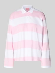 Poloshirt met relaxed fit van puur katoen model 'VILMA' van JJXX Fuchsia - 46