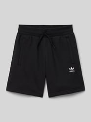 Regular Fit Sweatshorts mit Label-Stitching von adidas Originals Schwarz - 21