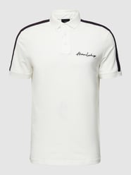 Poloshirt mit Label-Detail von ARMANI EXCHANGE Weiß - 22