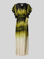 Maxi-jurk in wikkellook, model 'SABINA' van Copenhagen Muse Groen - 12
