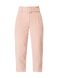 High Waist Cordhose mit Bundfalten von Vero Moda Pink - 21