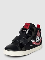 Sneakers in glanzende look, model 'KILWI' van Geox Zwart - 9