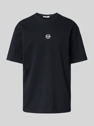 T-shirt met labelstitching, model 'SIMBA' van SERGIO TACCHINI - 38