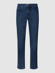 Straight Fit Jeans mit Label-Detail Modell 'CADIZ' von Brax Blau - 19