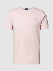 T-Shirt mit Logo-Stitching von Polo Ralph Lauren Rosa - 39