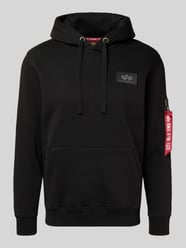 Regular fit hoodie met logopatch van Alpha Industries - 30