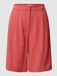 Bermudas mit Bundfalten von Jake*s Collection Rot - 7