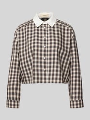 Korte overhemdblouse met siersteentjes, model 'LUIGI' van SUNCOO PARIS - 41