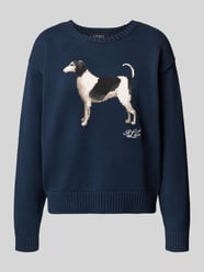 Sweter z dzianiny z detalem z logo model ‘RIEDNEE’ od Lauren Ralph Lauren - 12