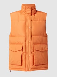 Bodywarmer met opstaande kraag, model 'Julissa' van EDITED Oranje - 40