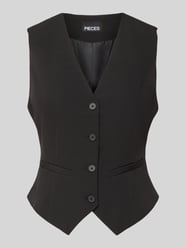 Regular Fit Weste mit V-Ausschnitt Modell 'BOZZY' von Pieces - 7