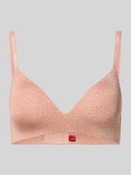 BH mit Allover-Muster Modell 'SHADOW BRALETTE' im Leo-Print von HUGO Beige - 4