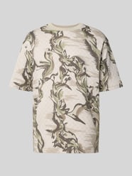 męski t-shirt o kroju regular fit z czystej bawełny model 'TE-BARB' od BOSS Orange - 37